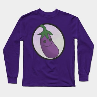 Retro Eggplant Long Sleeve T-Shirt